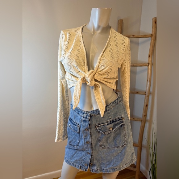 ANDIE SWIM THE CRETE JACKET GARDENIA WHITE LARGE NWT - Picture 5 of 8